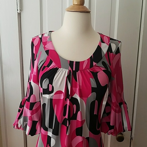 90s/Y2k Geoprint Dress - Picture 2 of 6